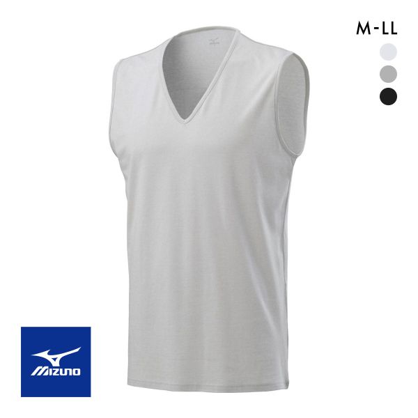 ミズノ MIZUNO 汗のニオイに 着るドラント 消臭クイックドライアンダー Vネックノースリーブシャツ メンズ 消臭インナー 吸汗速乾