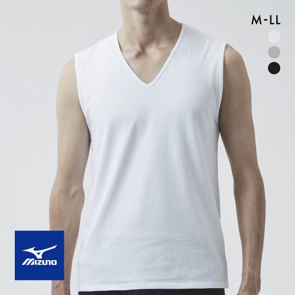 ミズノ MIZUNO 汗のニオイに 着るドラント 消臭クイックドライアンダー Vネックノースリーブシャツ メンズ 消臭インナー 吸汗速乾