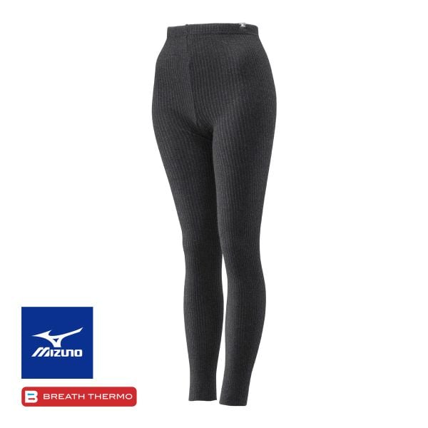 ミズノ MIZUNO ブレスサーモ BREATH THERMO ゆるぬく リブレギンス 10分丈 ボトム レディース 温活 発熱 保温 節電 冷え対策 あったか