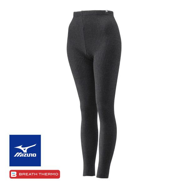 ミズノ MIZUNO ブレスサーモ BREATH THERMO ゆるぬく リブレギンス 10分丈 ボトム レディース 温活 発熱 保温 節電 冷え対策 あったか