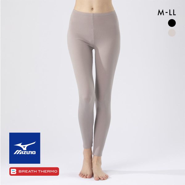 ミズノ ブレスサーモ 薄手forDaily ロングタイツ M･L･LL レギンス レディース あったかインナーボトム 消臭 発熱 冷え対策 温活 保温