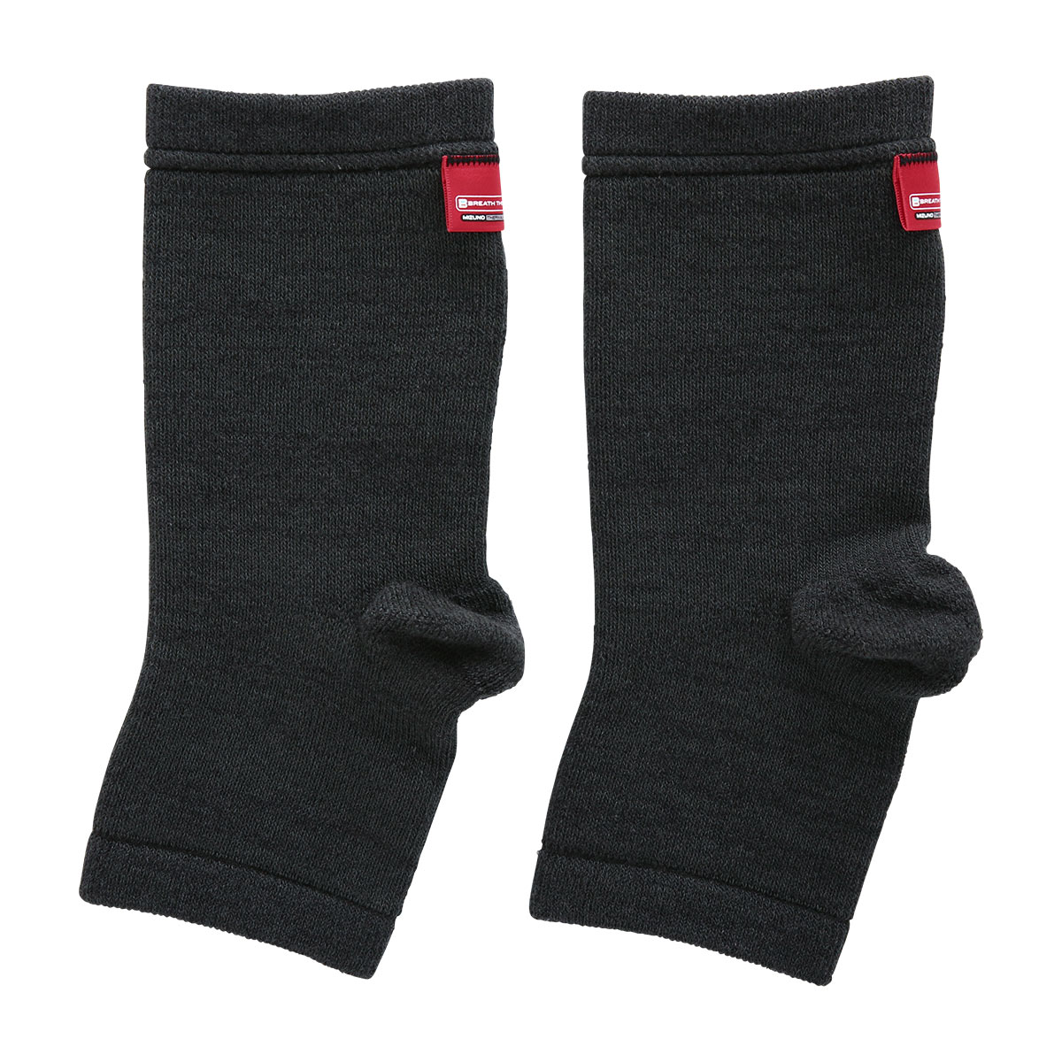 ミズノ MIZUNO ブレスサーモ BREATH THERMO 足首用サポーター 2枚入り スポーツ 保護 ユニセックス 男女兼用 発熱素材 保温 冷え対策(BK-ブラック-Free)