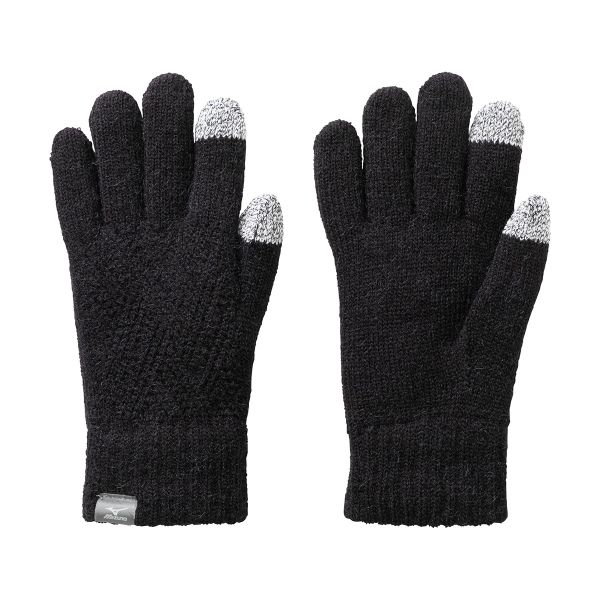 ミズノ MIZUNO ブレスサーモ BREATH THERMO ふわもこ手袋 タッチパネル対応 ML ユニセックス 保温 吸湿発熱 発熱素材 冷え対策 あったか