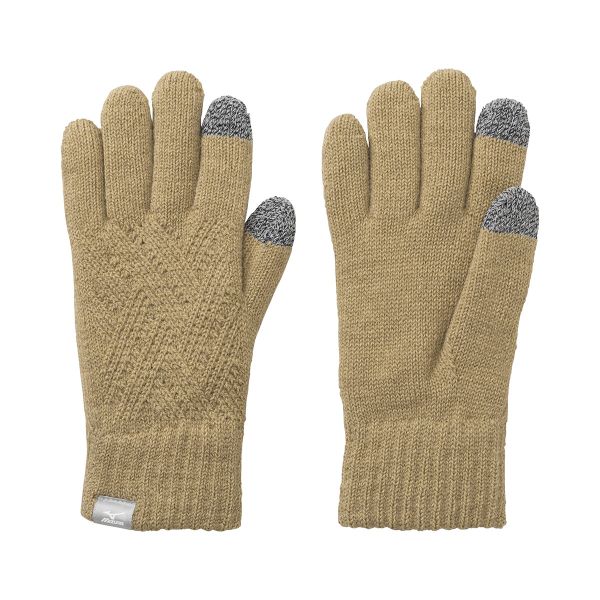 ミズノ MIZUNO ブレスサーモ BREATH THERMO ふわもこ手袋 タッチパネル対応 ML ユニセックス 保温 吸湿発熱 発熱素材 冷え対策 あったか