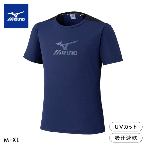 ミズノ メンズ ソーラーカット -2℃半袖Tシャツ M L XL UVカット 遮熱 吸汗速乾 紫外線カット トップス スポーツウェア