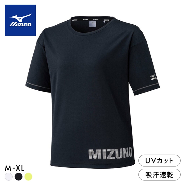 ミズノ レディス ソーラーカット -2℃半袖Tシャツ クール素材 M L XL UVカット UPF15 遮熱 吸汗速乾 紫外線カット トップス スポーツウェア