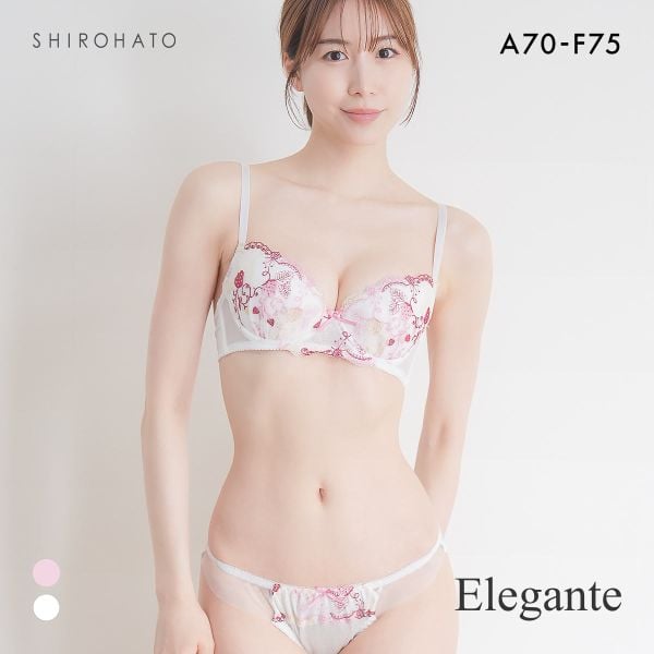 エレガント ロマンティックストロベリー ブラセット ABCDEF 大きいサイズ グラマー ブラジャー ショーツ セット Elegante