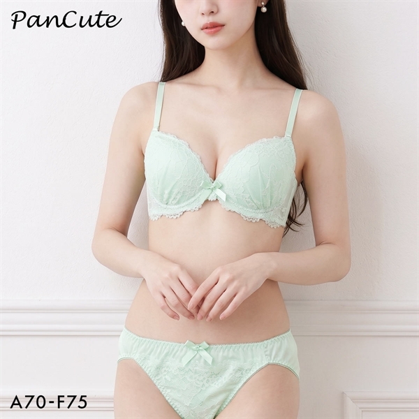 パンキュート フローラルレース ブラセット ABCDEF 盛り胸 寄せ上げ 大きいサイズ PANCUTE