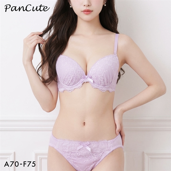 パンキュート フローラルレース ブラセット ABCDEF 盛り胸 寄せ上げ 大きいサイズ PANCUTE