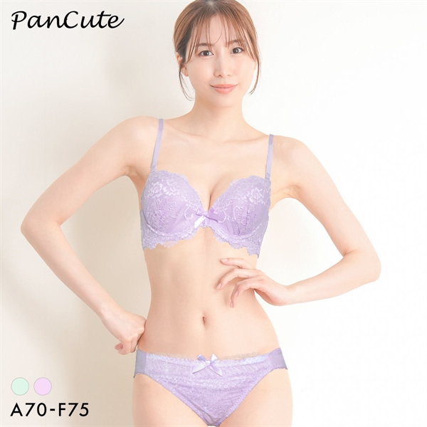 パンキュート フローラルレース ブラセット ABCDEF 盛り胸 寄せ上げ 大きいサイズ PANCUTE