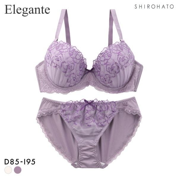 大感謝価格 エレガント クラシックローズ ブラセット DEFGHI 85-95 グラマー アンダー大きいサイズ 着やせ 脇寄せ 谷間 Elegante