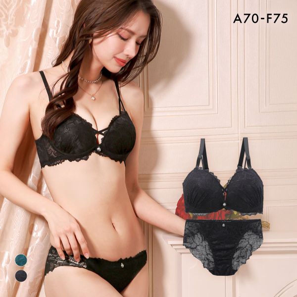 再販 エレガント 脇肉を谷間に変える脇高ブラ シャルムレーシークロス ソフトワイヤー ブラセット ABCDEF らくちん 脇肉 谷間 盛り胸 美胸 寄せ Elegante