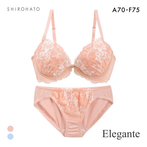 エレガント ソフトワイヤー フルールミストレース ブラセット ABCDEF らくちん 脇肉 谷間 盛り胸 美胸 寄せ Elegante