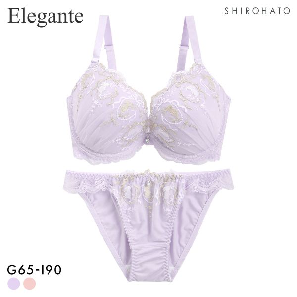 エレガント ロマンティックバニー ブラセット GHI65-95 うさぎ ラビット 大きいサイズ グラマー 脇高 谷間 ブラジャー ショーツ