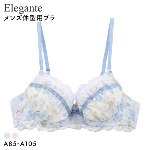エレガント プリントシフォン メンズ体型用ブラジャー メンズブラ MTF Elegante