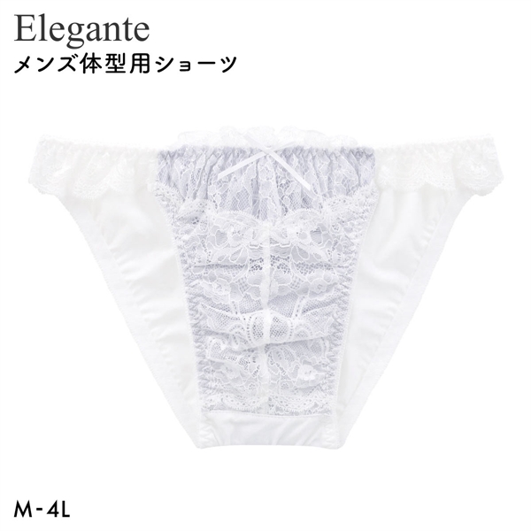 エレガント ラグジュアリーレース メンズ体型用ショーツ M-4L 大きいサイズ Elegante