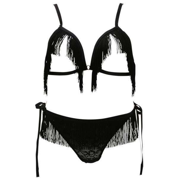 オーバドゥ Aubade Boite a Desir シリーズ フリンジ ブラ＆ショーツ セット