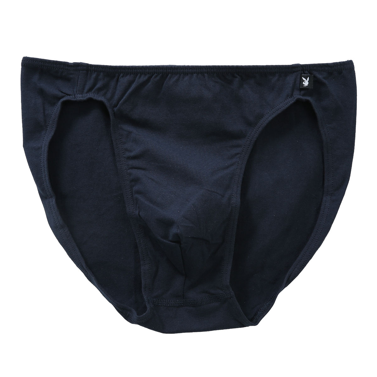 アツギ プレイボーイ PLAYBOY ミニビキニ パンツ フルバック メンズ 前閉じ ショーツ 無地(NV-ネイビー-M)