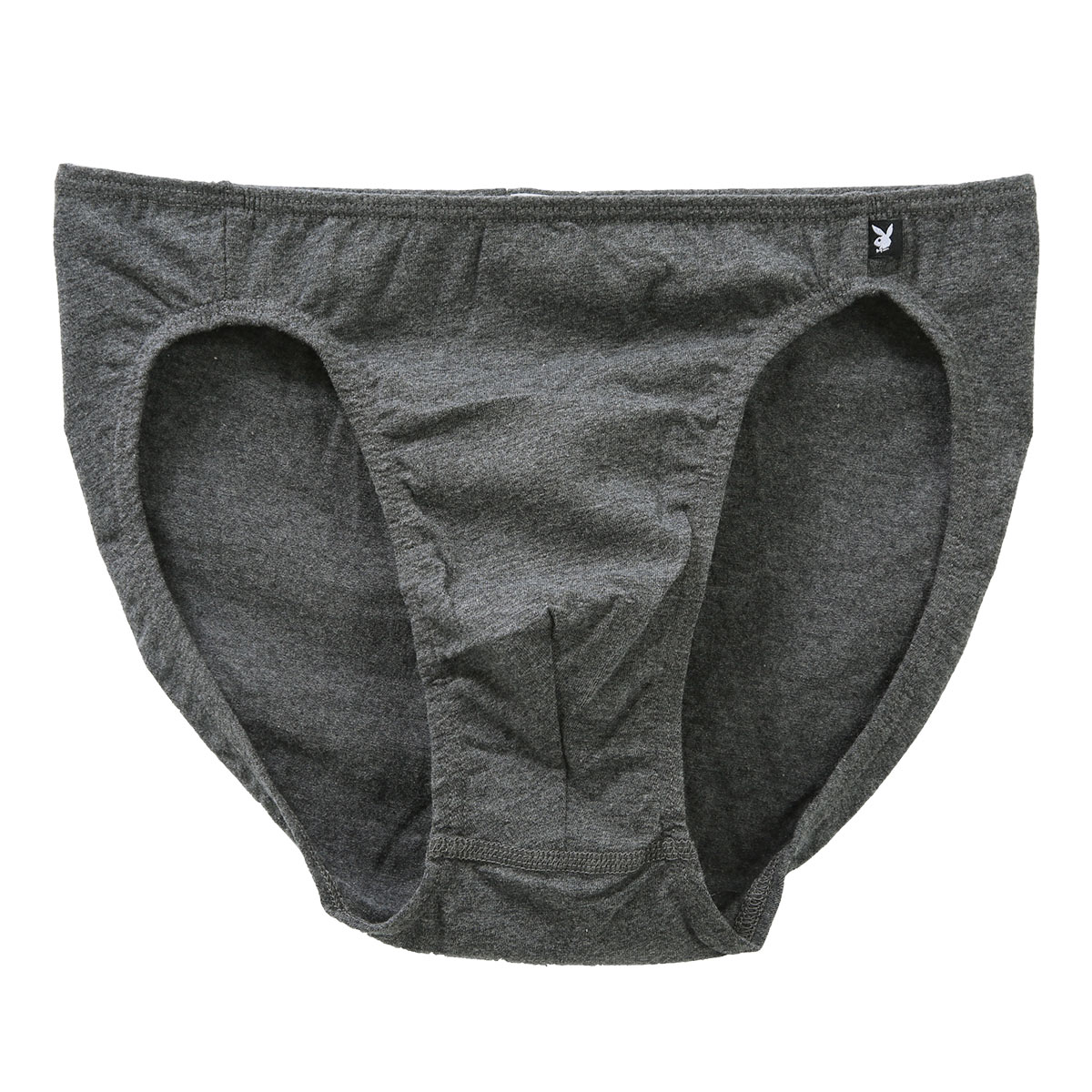 アツギ プレイボーイ PLAYBOY ミニビキニ パンツ フルバック メンズ 前閉じ ショーツ 無地(DGY-濃グレー-M)