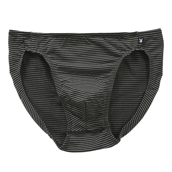 アツギ プレイボーイ PLAYBOY ミニビキニ パンツ フルバック メンズ 前閉じ ショーツ ボーダー