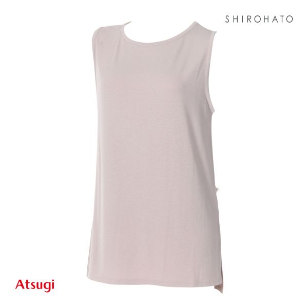 アツギ ATSUGI クリアビューティアクティブ ヨガウェア タンクトップ 襟ぐり浅め トップス レディース