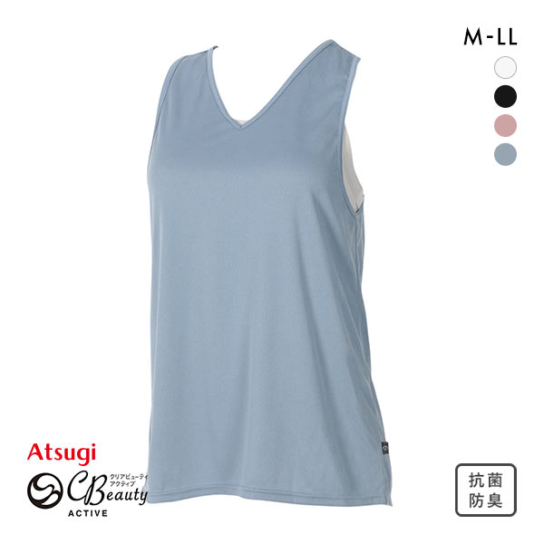 アツギ ATSUGI クリアビューティ アクティブ オープンバック タンクトップ ブラ付き ヨガ アツギ ATSUGI クリアビューティ アクティブ オープンバック タンクトップ ブラ付き ヨガ