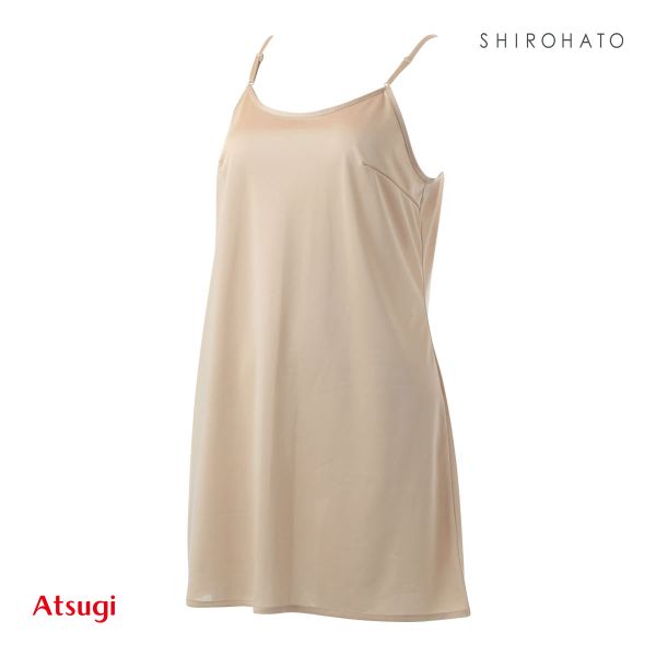 アツギ ATSUGI ヌードメイク NUDE Make ワンピースペチコート スリップ インナー レディース 75cm丈