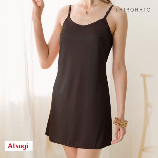アツギ ATSUGI ヌードメイク NUDE Make ワンピースペチコート スリップ インナー レディース 75cm丈
