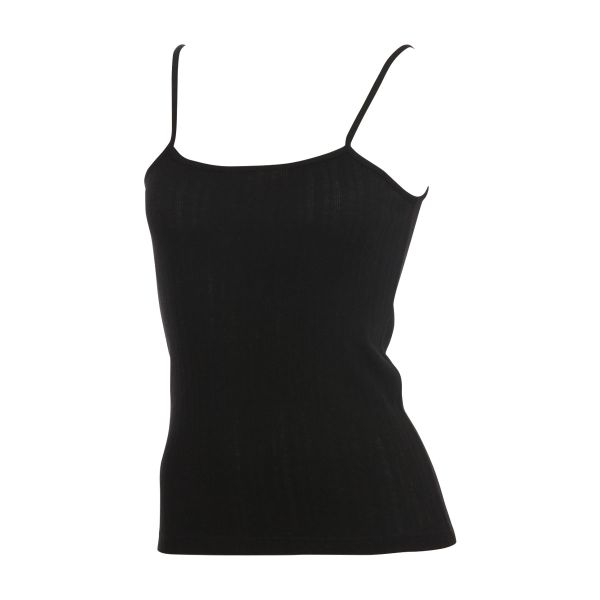 アツギ ATSUGI シアースルー SHEER THROUGH キャミソール インナー 綿混 針抜き ランダムリブ 通気性