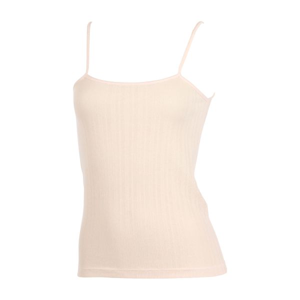 アツギ ATSUGI シアースルー SHEER THROUGH キャミソール インナー 綿混 針抜き ランダムリブ 通気性