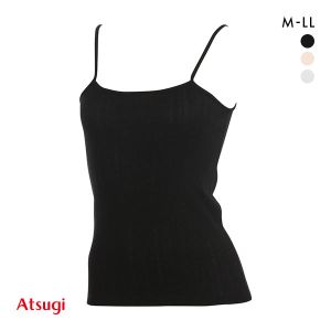 アツギ ATSUGI シアースルー SHEER THROUGH キャミソール インナー 綿混 針抜き ランダムリブ 通気性