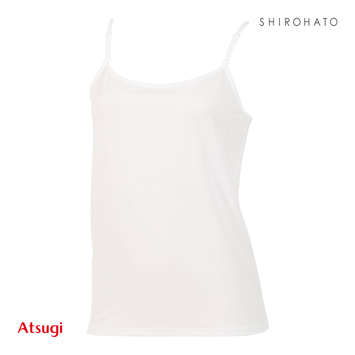アツギ ATSUGI 冷やしインナーはじめました キャミソール インナー レディース 接触冷感 吸汗速乾(WH-ホワイト-M)