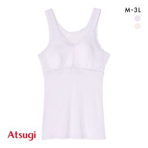 アツギ ATSUGI Atsugiの肌着 吸汗速乾 カップ付き タンクトップ 日本製 インナー レディース M L LL 3L 大きいサイズ
