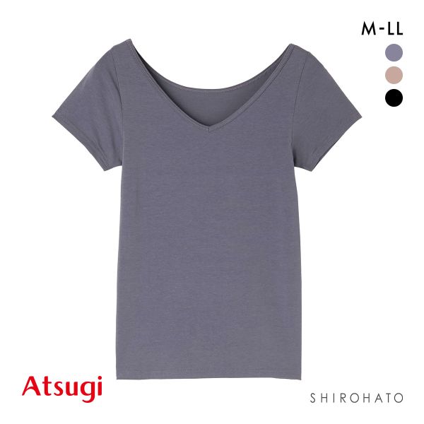 アツギ Yuragini 二分袖インナー レディース ATSUGI