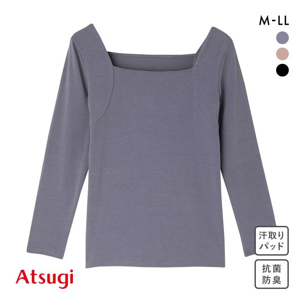アツギ Yuragini 八分袖インナー レディース ATSUGI