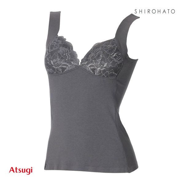 アツギ ATSUGI はだつつみ 肌包み うらうら カップ付き インナー タンクトップ レディース