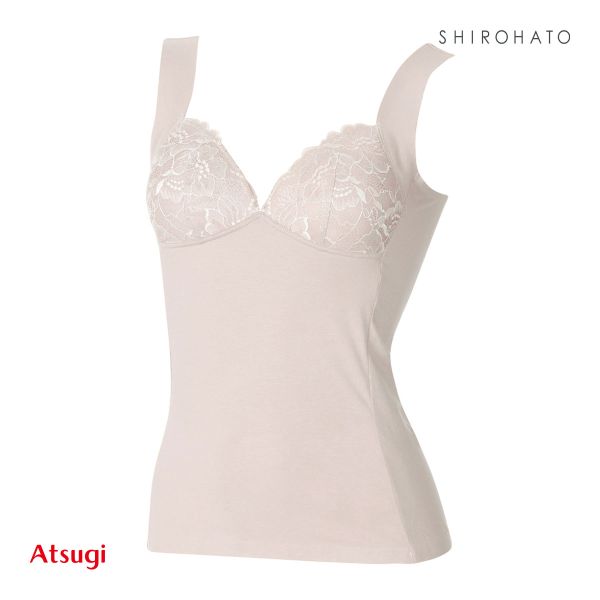 アツギ ATSUGI はだつつみ 肌包み うらうら カップ付き インナー タンクトップ レディース