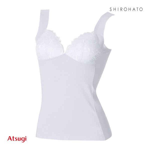 アツギ ATSUGI はだつつみ 肌包み うらうら カップ付き インナー タンクトップ レディース