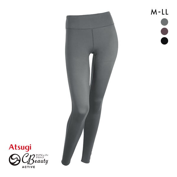 アツギ ATSUGI クリアビューティ アクティブ ヒップメイク レギンス 10分丈 お腹押え ショーツ一体型 ウェルネス