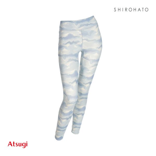 アツギ ATSUGI クリアビューティアクティブ ヨガ レギンス グラデーション柄 ストレッチフィット 10分丈 レディース