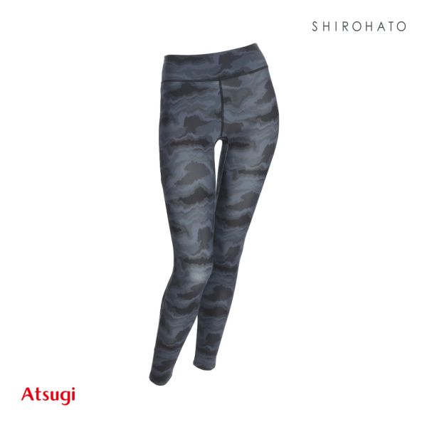 アツギ ATSUGI クリアビューティアクティブ ヨガ レギンス グラデーション柄 ストレッチフィット 10分丈 レディース