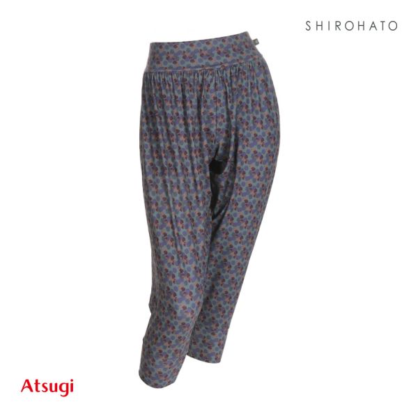 アツギ ATSUGI クリアビューティ アクティブ ドット柄 サルエルパンツ ヨガ ボトムス レディース