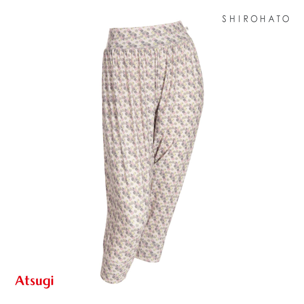 アツギ ATSUGI クリアビューティ アクティブ ドット柄 サルエルパンツ ヨガ ボトムス レディース(PI-ピンク-M)