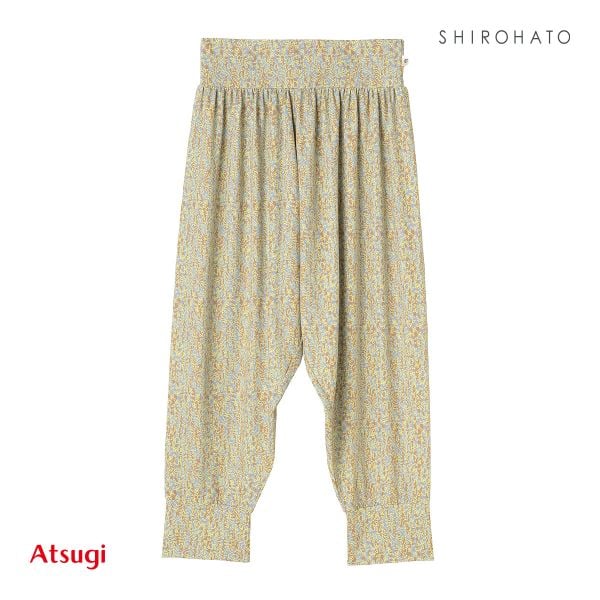 アツギ ATSUGI クリアビューティアクティブ クレマチス柄 サルエルパンツ ボトムス スポーツウェア ルームウェア レディース
