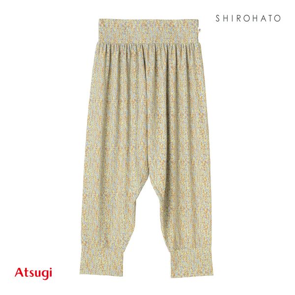 アツギ ATSUGI クリアビューティアクティブ クレマチス柄 サルエルパンツ ボトムス スポーツウェア ルームウェア レディース