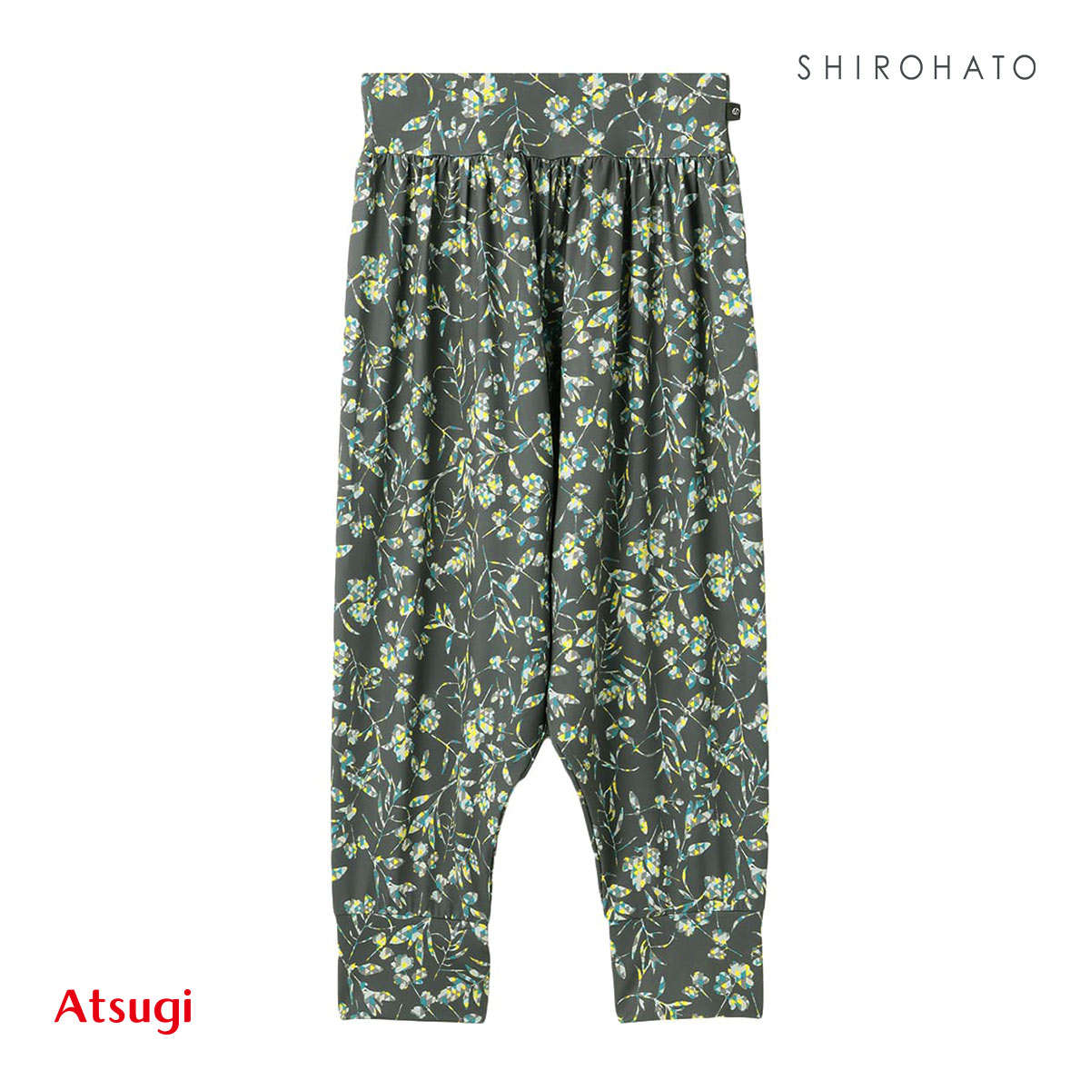 アツギ クリアビューティ アクティブ サルエルパンツ ATSUGI(GGY-グリーングレー-M)
