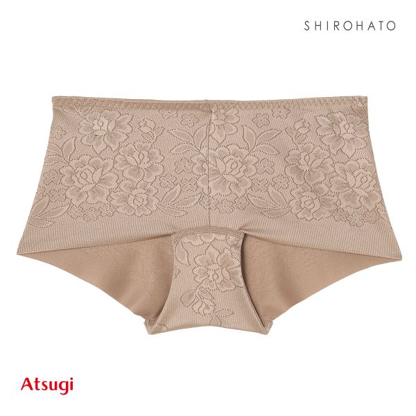 アツギ ATSUGI SLATTY スラッティ 花柄ジャガード ヘムショーツ ローライズ ローレッグタイプ お腹おさえ 単品