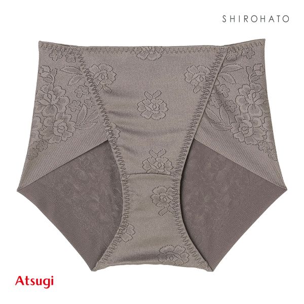 アツギ ATSUGI SLATTY スラッティ 花柄ジャガード ヘムショーツ ショート丈 お腹おさえ 単品