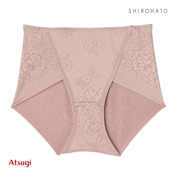 アツギ ATSUGI SLATTY スラッティ 花柄ジャガード ヘムショーツ ショート丈 お腹おさえ 単品