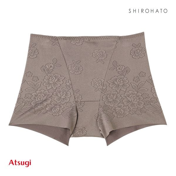 アツギ ATSUGI SLATTY スラッティ 花柄ジャガード ヘムショーツ お腹おさえ 1分丈 単品